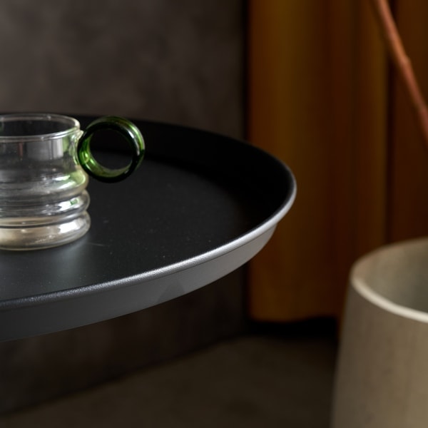 Unique Wine Cup Shape Metal Side Table, Small Sofa Table, Simple Style Modern End Table, Living Room Side Table