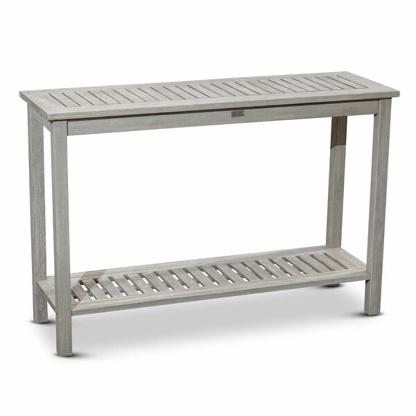 Eucalyptus Console Table; Driftwood Gray. Entryway Table with Storage Shelf for Entryway, Front Hall, Hallway, Living Room - 48