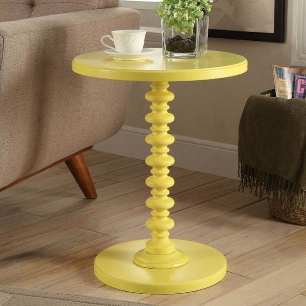 Vintage Style Wooden Round Side Table, End Table