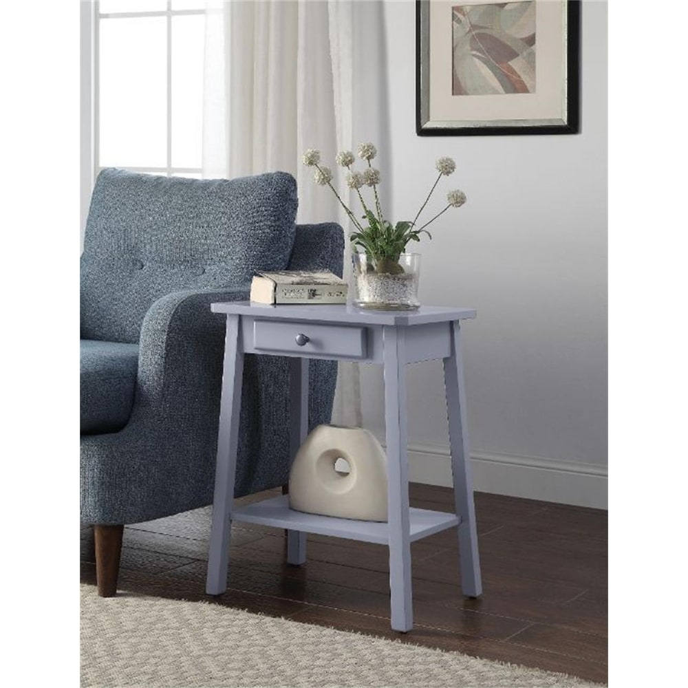 Accent Table/Side Table, Gray Finish