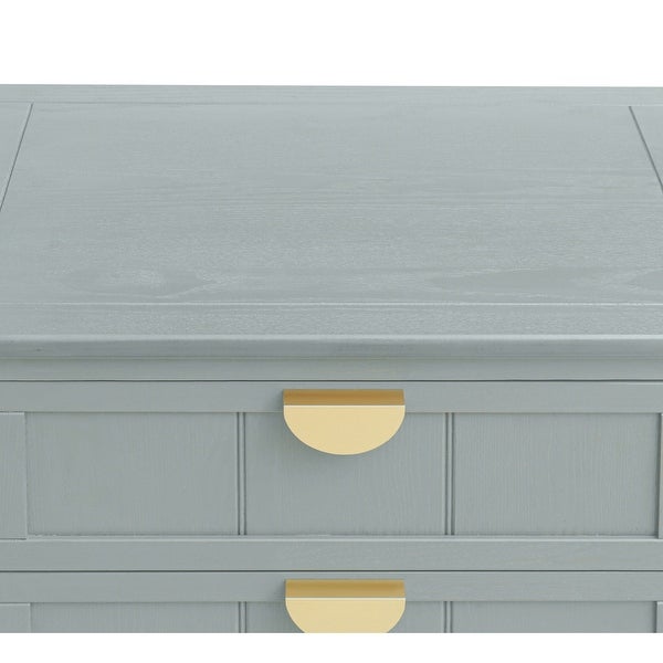 2-Drawer Side Table with Storage Shelf, Traditional End Table, Narrow Telephone Nightstand for Living Room, Bedroom