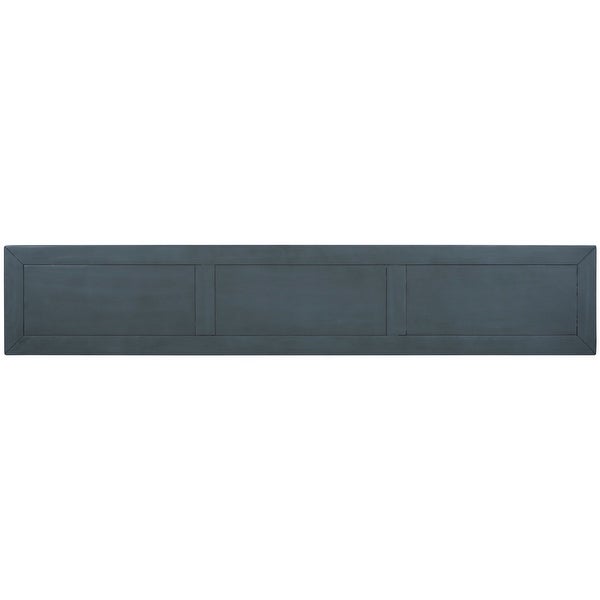 Entryway Console Table, Long Sofa Table with Drawers and Bottom Shelf