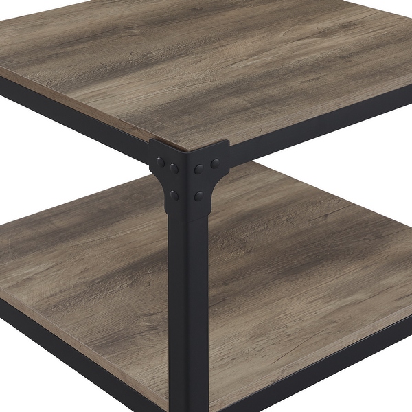 Middlebrook Witten Angle Iron Side Tables, Set of 2