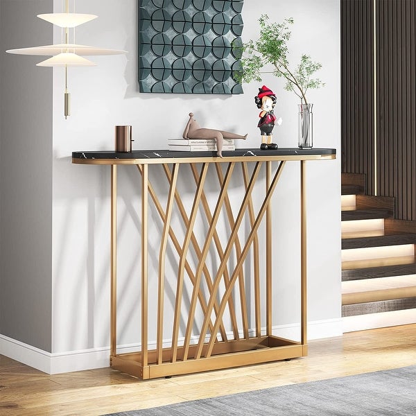 Gold Console Table, 43