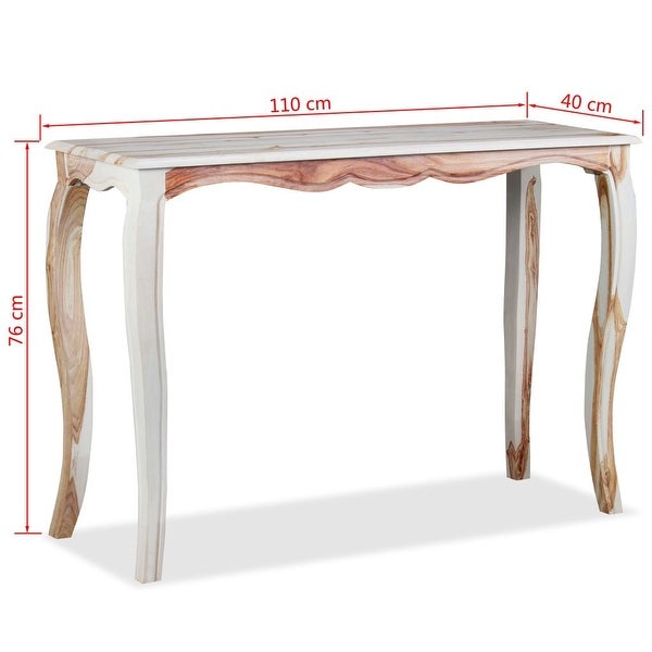 vidaXL Console Table Solid Sheesham Wood 43.3