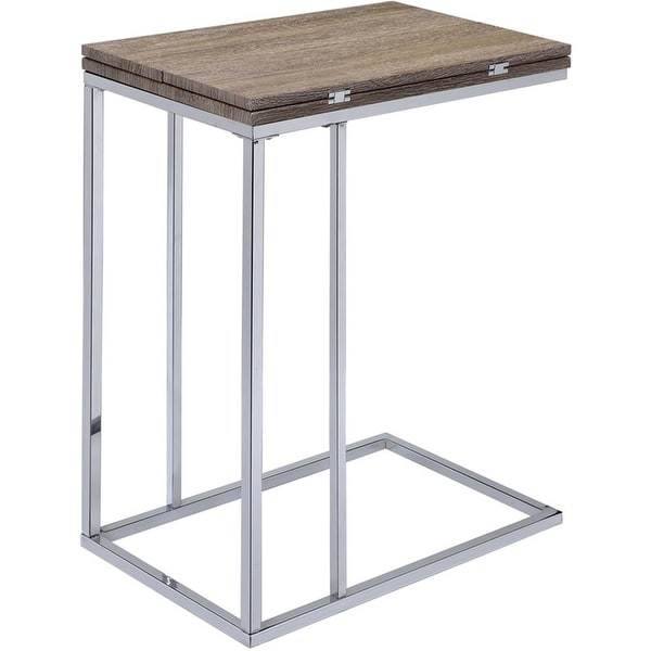 Side Table, Coffee Table Sofa Table with Folding Extension Table Top