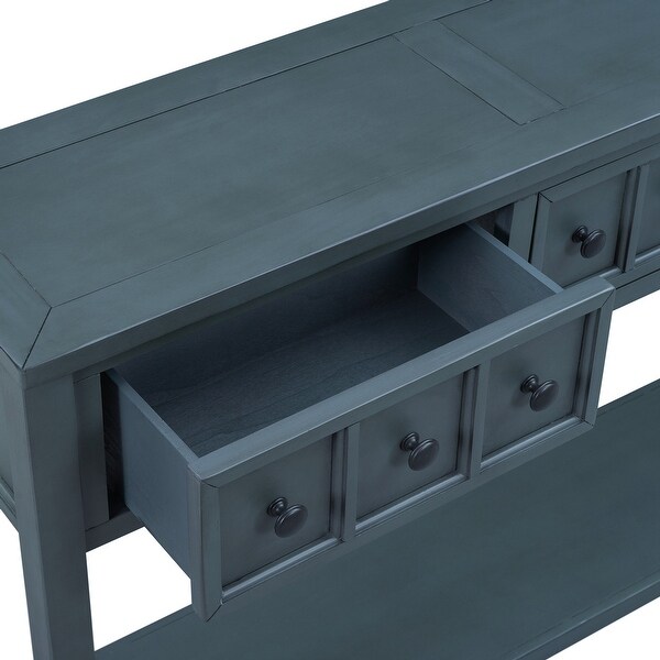 Rustic Entryway Console Table, 60