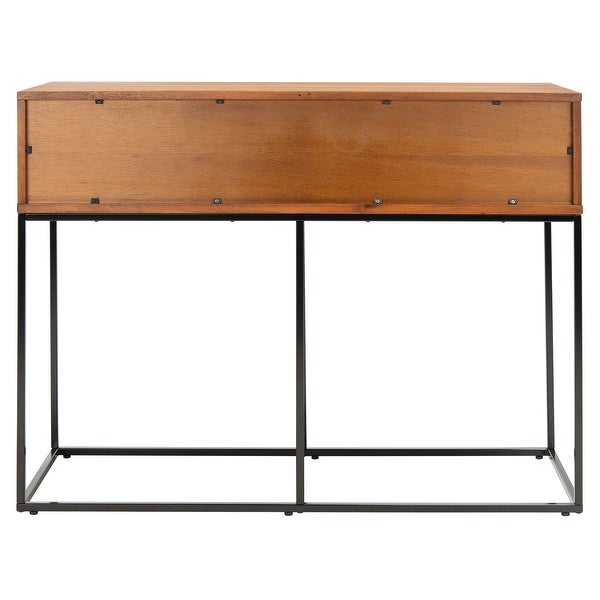 SAFAVIEH Marquise Brown/ Black 2-Drawer Console Table - 42