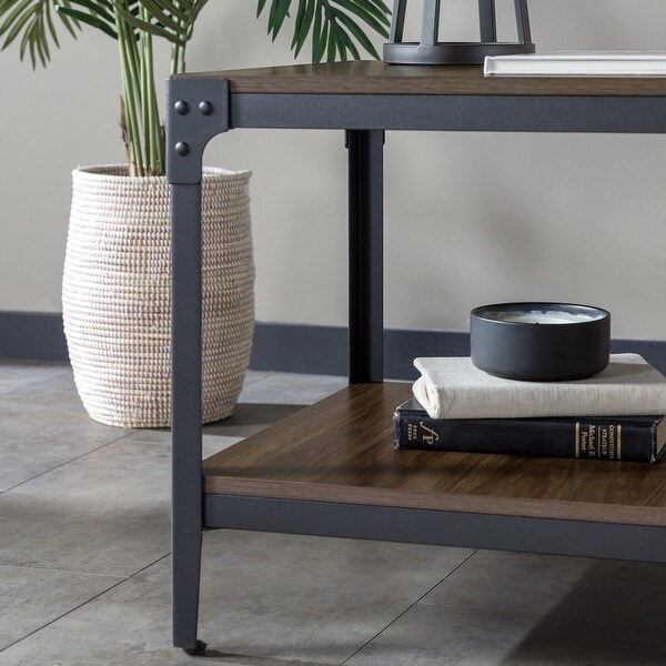 Middlebrook Witten Angle Iron Side Tables, Set of 2
