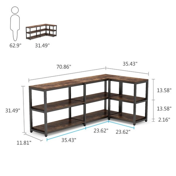 70.9 inches Extra Long Console Sofa Table Behind Couch