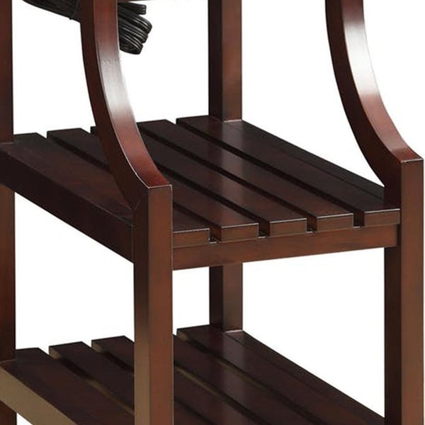 Modish Side Table (USB), Espresso - 24 H x 20 W x 13 L Inches