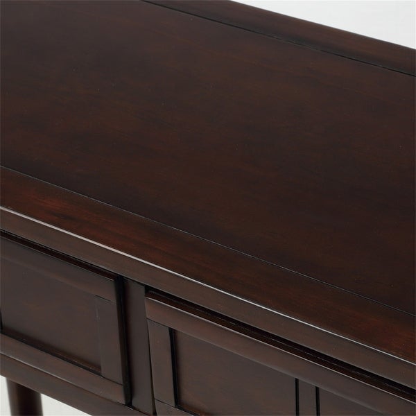 Traditional Leisure Area Sideboard,Console Table with 2 DrawersandShelf