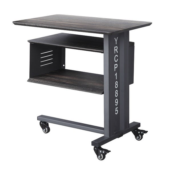 Side Table,Cargo Accent Table Wall Shelf,Gunmetal