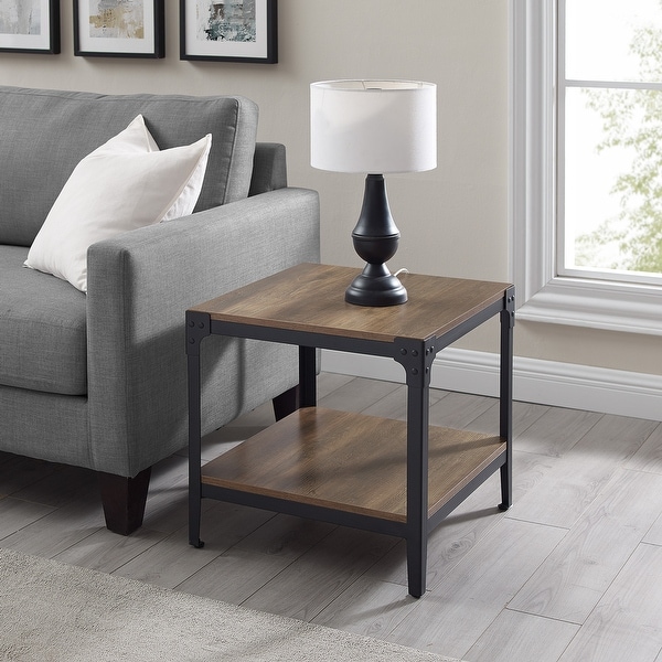 Middlebrook Witten Angle Iron Side Tables, Set of 2