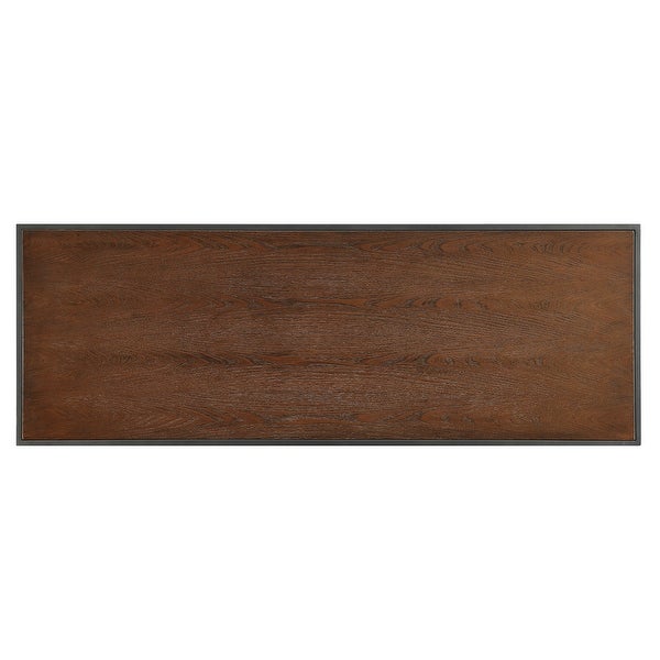 Harrison Industrial Rustic Pipe Frame TV Stand Console Table by iNSPIRE Q Classic