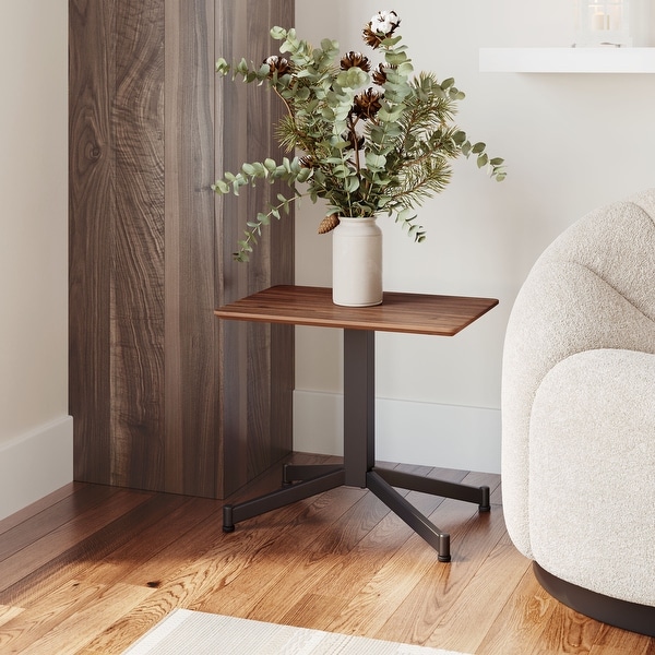 Mazzy Side Table Brown - Brown, Black - 23.6