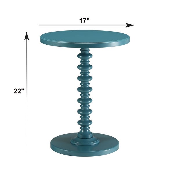 Vintage Style Wooden Round Side Table, End Table