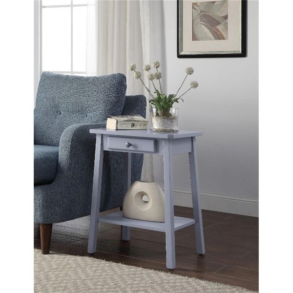 Accent Table/Side Table, Gray Finish