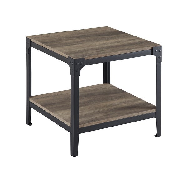 Middlebrook Witten Angle Iron Side Tables, Set of 2