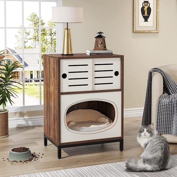 Cat Litter Box Enclosure, Cat House Side Table, Cat Furniture