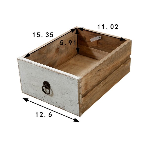 Artissance Shandong Side Table With 8 Drawers and Antique Off White Finish, 35 Inch Tall