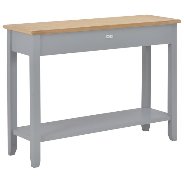 vidaXL Console Table Gray 43.3