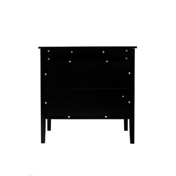 2 Door Wooden Cabinets, Black Wood Cabinet Vintage Style Sideboard for Living Room Dining Room Office