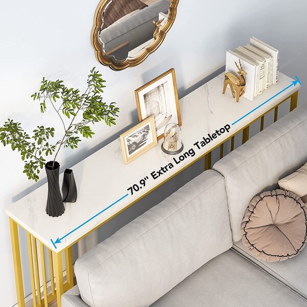 Tribesigns 70.9 inch Extra Long Console Table, Sofa Table Narrow Long Entryway Table