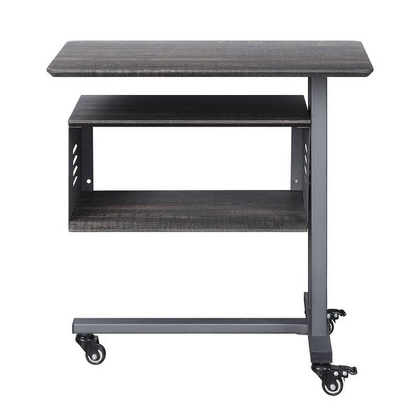 Side Table,Cargo Accent Table Wall Shelf,Gunmetal