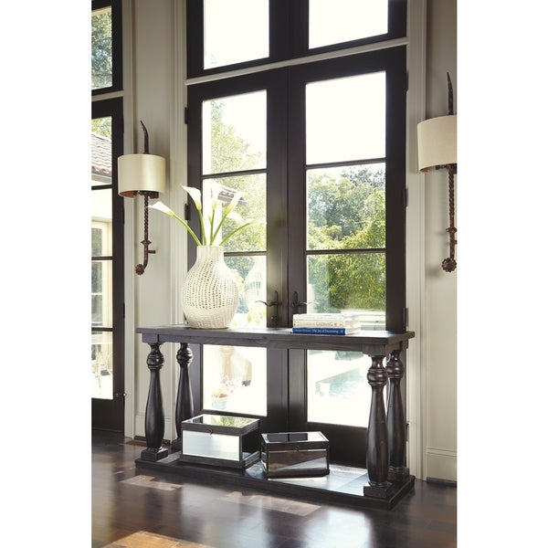 Mallacar Black Sofa Table