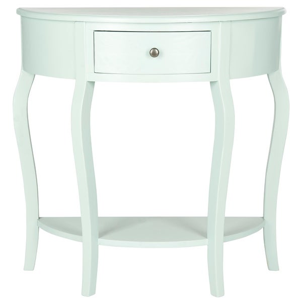 SAFAVIEH Jan Demilune Celedon Small Console - 32.7