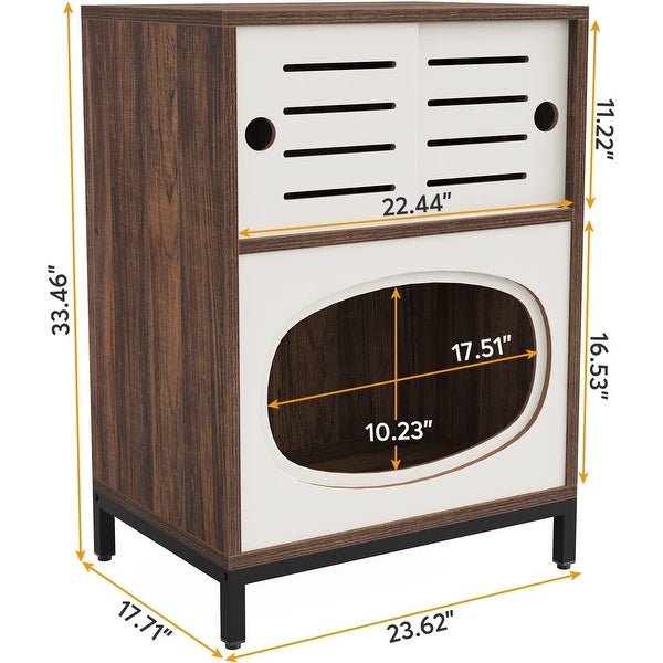 Cat Litter Box Enclosure, Cat House Side Table, Cat Furniture