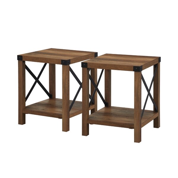 Middlebrook Kujawa 18-in. X-side Accent Table - Set of 2