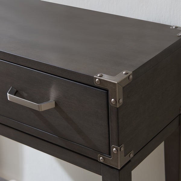 Leick Home 24032 Beckett One Drawer Hall Stand with Shelf
