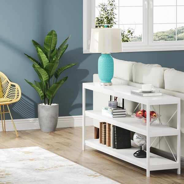 Sofa Console Table, 3 Tiers TV Console Stand, Entryway Table