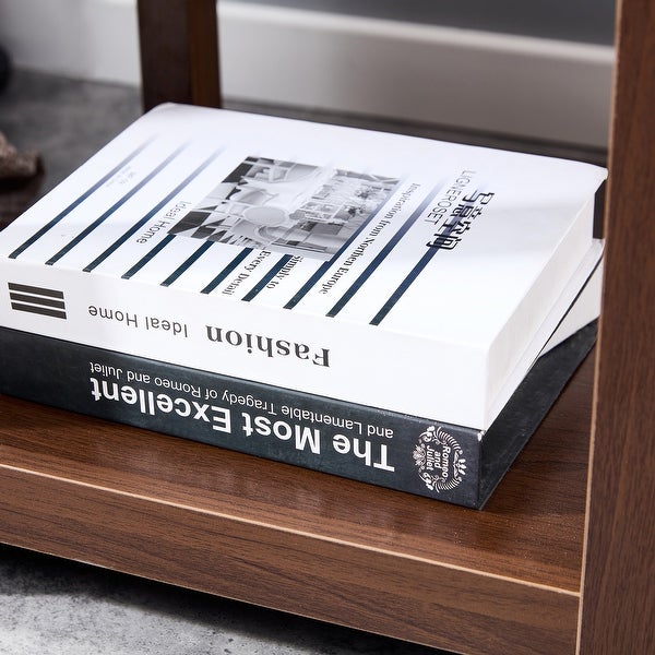 Simple Side Table , 2-tier Small Space End Table ,Modern Night Stand