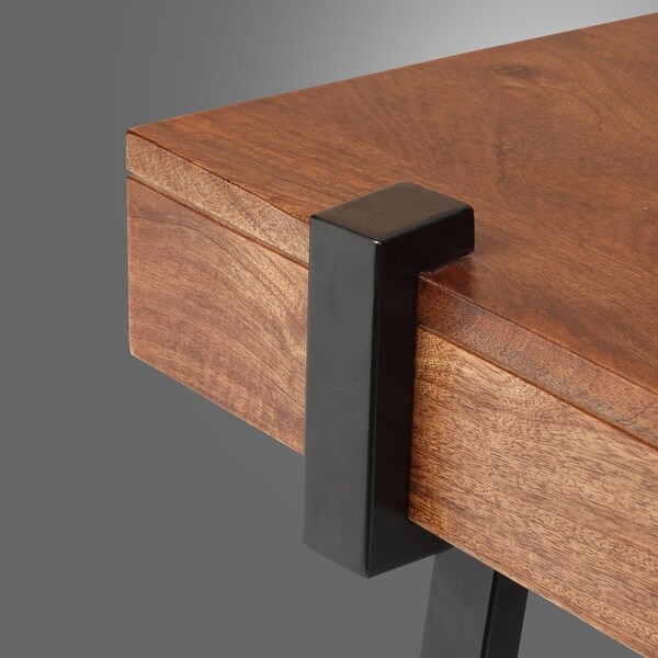 Rustic Wood Coffee Table End Table for Living Room