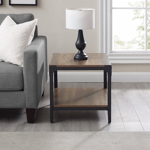 Middlebrook Witten Angle Iron Side Tables, Set of 2