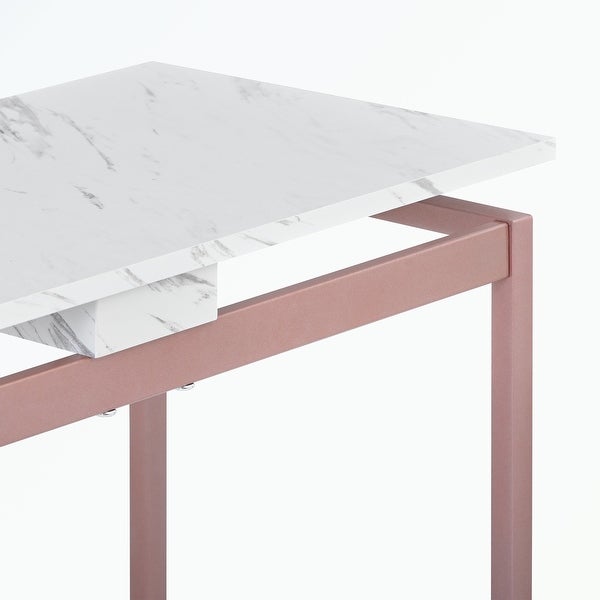 Console Table, Extra Long Entryway Table with Metal Frame