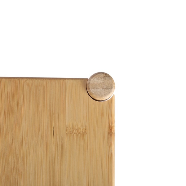1 Door nightstand,Bamboo Mid Century Modern Nightstand