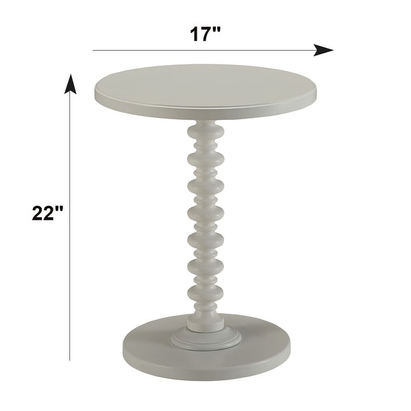Vintage Style Wooden Round Side Table, End Table