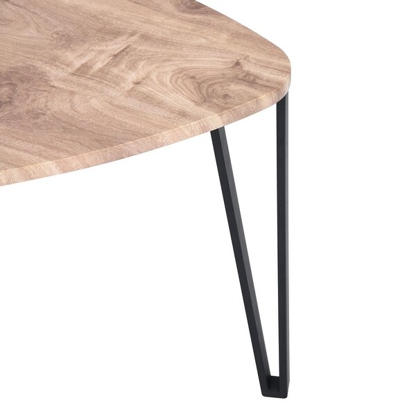 Nesting Coffee Tables,Stacking Side Tables with Metal Frame,Set of 3