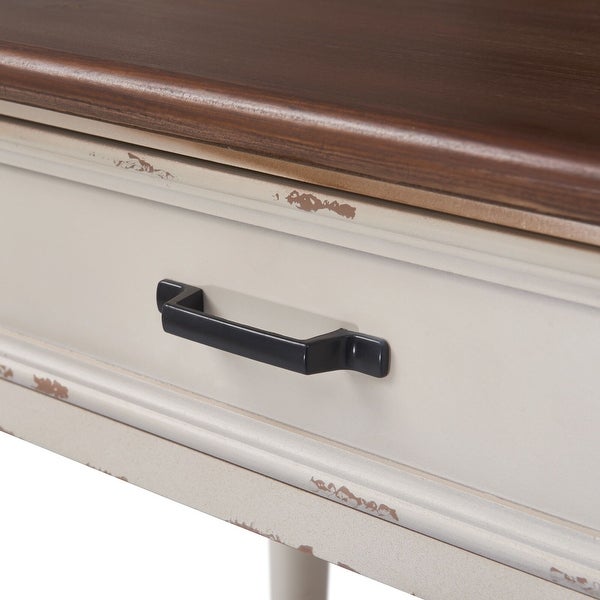 ClickDecor Baker Console Table, Antique White