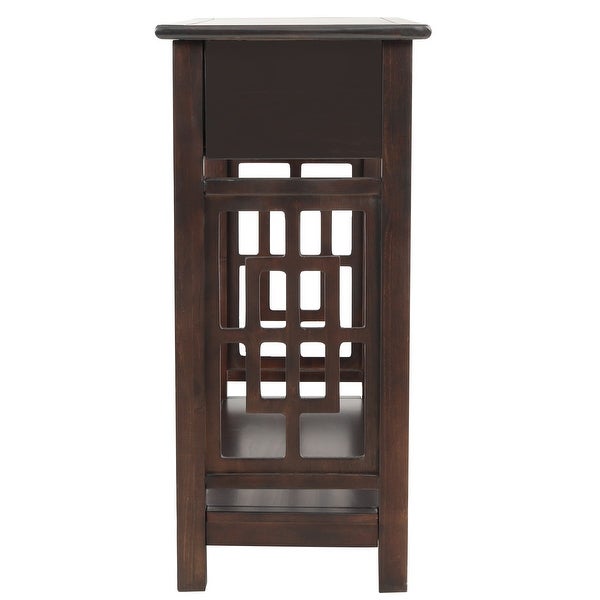 Console Table with Shelf and 2 Drawers, Entryway Accent Sofa Table