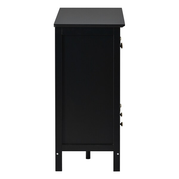 Modern Console Table With 2 Doors,3 Drawers