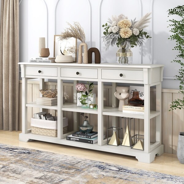58 inch Console Table for Living Room, Painting