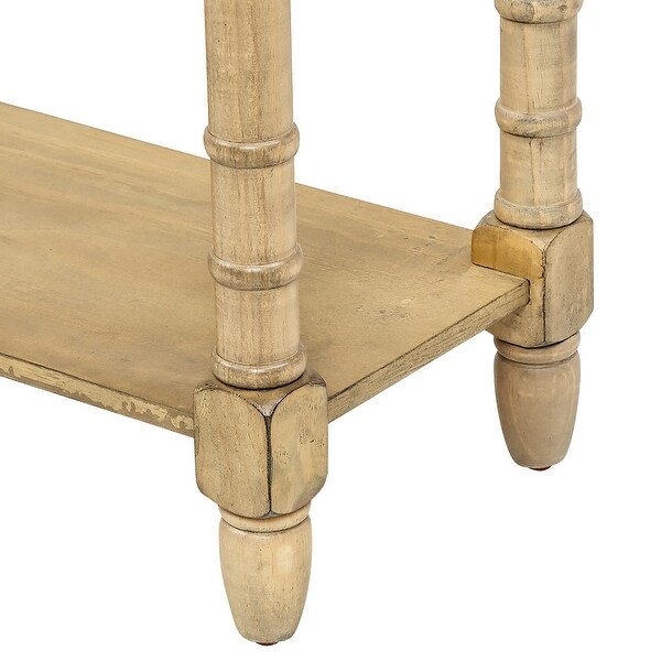 Console Table Sofa Table with Two Drawers and Bottom Shelf