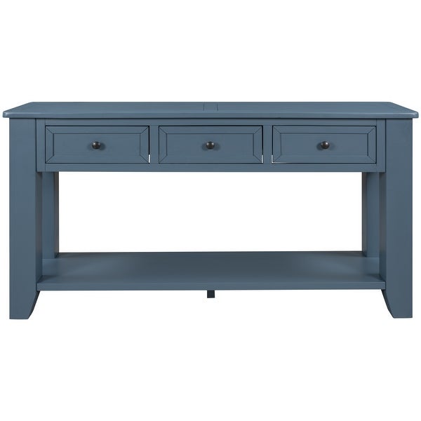 56'' Modern Console Table Sofa Table For Living Room With 3 Drawers And 1 Shelf,Coffee, Console, Sofa and End Tables