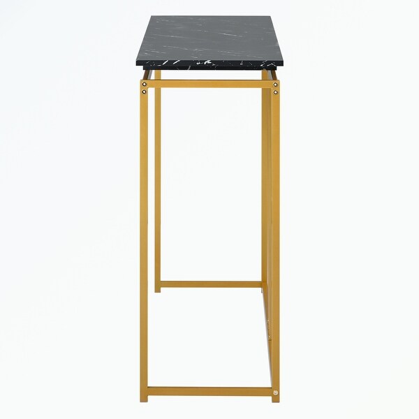 Console Table, Extra Long Entryway Table with Metal Frame