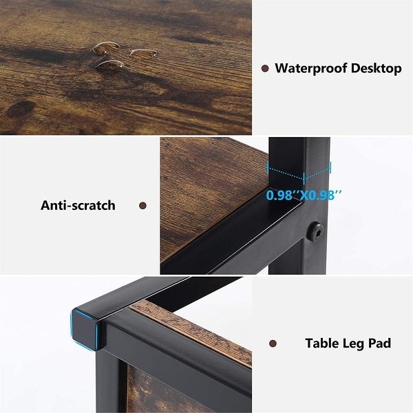 3-Tier Sofa Console Table, Vintage Entry Table